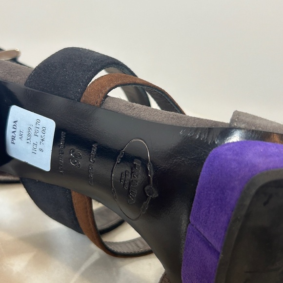 PRADA Suede Platform Strappy Sandals - Picture 5 of 5